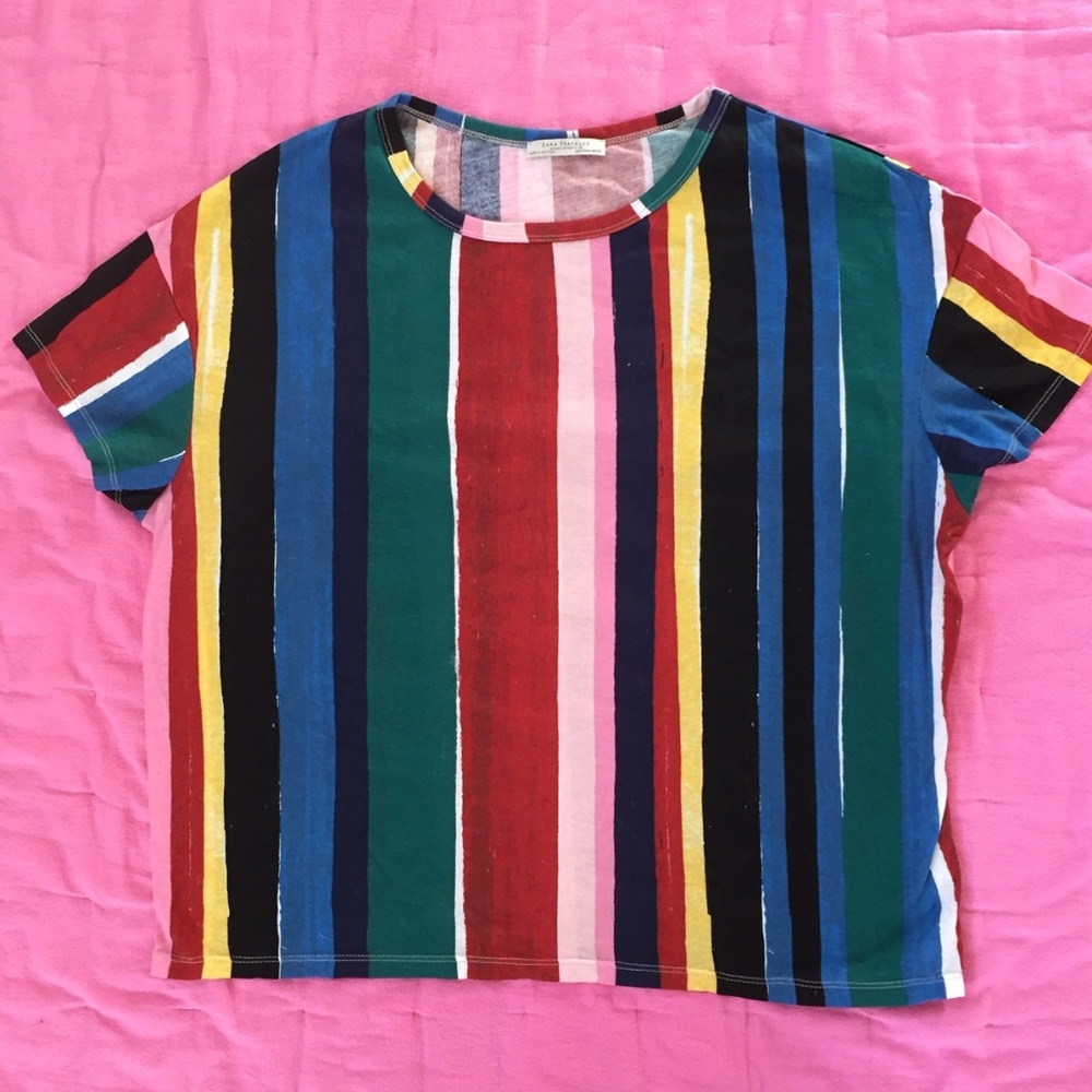 Zara Striped T Shirt